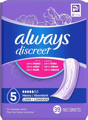Always Discreet Incontinence Pads for Women and Postpartum Pads in Kuwait