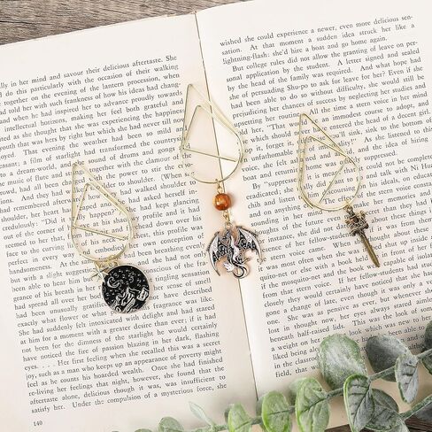 Fantasy Acotar Metal Bookmark - 3 PCs Cool Fourth Wing Dragon Sword Large Paperclips Book Mark Gifts Charm Merch Personalized Page Marker Reading Lover Women Men Bookish School Accessories in Saudi Arabia