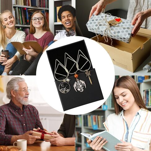 Fantasy Acotar Metal Bookmark - 3 PCs Cool Fourth Wing Dragon Sword Large Paperclips Book Mark Gifts Charm Merch Personalized Page Marker Reading Lover Women Men Bookish School Accessories in Saudi Arabia