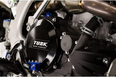 Tusk Impact Billet Clutch Cover Black Compatible with Kawasaki KX450F 2006-2015 in Saudi Arabia