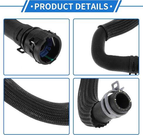 1 قطعة خرطوم سخان لاند روفر رينج روفر إيفوك 2.0L L4 2012-2017 جيد ختم المطاط الأسود محرك مدخل المياه أنبوب in Saudi Arabia