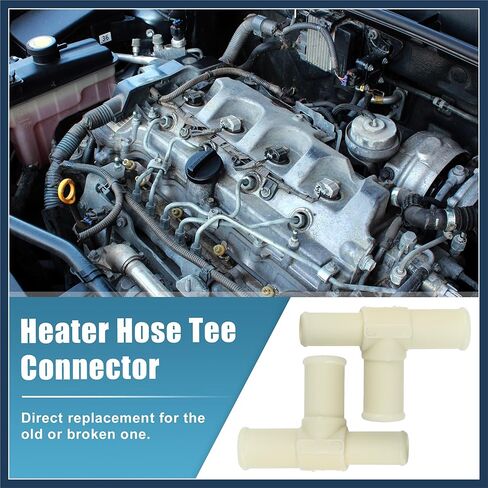 2Pcs Heater Water Pipe for Toyota RAV4 2006 2007 2008 2009 Heater Hose Tee Heater Pipe T-Connector Replace 87248-20380 8724820380 Replacement Car Parts Stylish Design in Saudi Arabia