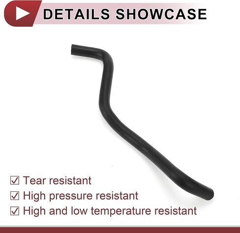 1 Pcs HVAC Heater Hose for Honda CR-V 2.4L 2002-2006 Engine Coolant Water Outlet No.79725S9AA00 Black Rubber in Saudi Arabia