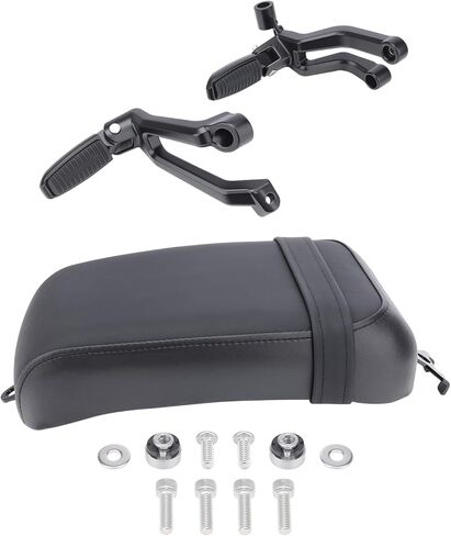 Passenger Seat Kit, Rear Leather Seat and Foot Pegs Fit for Harley Nightster 975 RH975 2021-2025, Motorcycle Passenger Cushion Pad & Foot Rests Pedal Accessoires in Saudi Arabia
