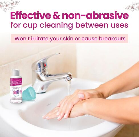 Dutchess Menstrual Cup Foaming Cleanser (3.4 oz) - Suitable for Silicone Menstrual Cups - PH Balanced Plant Based Ingredients in Kuwait