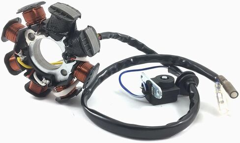 MAGNETO STATOR GENERATOR (2) 50-80CC 139 QMA/QMB 8 COIL/POLE CHINESE SCOOTER MOPED ATV GY6 4 STROKE BENZHOU TAOTAO PEACE VIP SUNL TANK JONWAY ROKETA BMS BAJA TNG SSR JCL VENTO ZNEN in Saudi Arabia