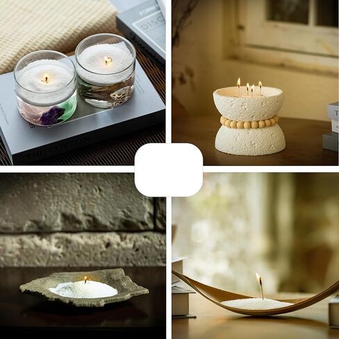 Pearled Candles Sand and Wicks Gift Set Scented Candle Sand Wax with Wick Natural Wax Beads Customized Powder for Candle Making Candle Refill Kit 2 * Natural Fragrance Oils & 2* Free Large Glass Jar in Saudi Arabia