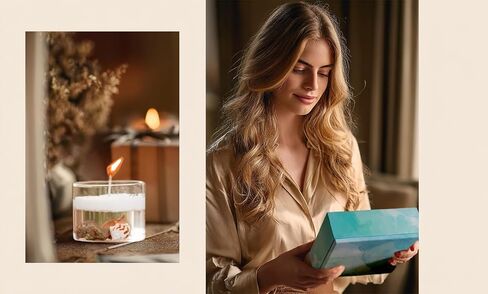 Pearled Candles Sand and Wicks Gift Set Scented Candle Sand Wax with Wick Natural Wax Beads Customized Powder for Candle Making Candle Refill Kit 2 * Natural Fragrance Oils & 2* Free Large Glass Jar in Saudi Arabia