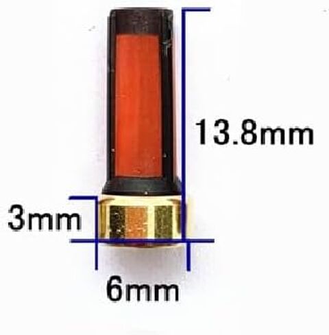 100 قطعة مرشحات حاقن السيارة 6X13.8X3mm مناسبة لحقن B0sch ومحركات M1TSUBISH1 in Saudi Arabia