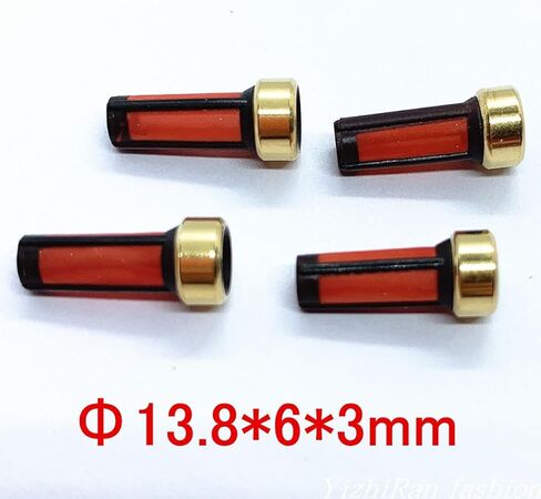 100 قطعة مرشحات حاقن السيارة 6X13.8X3mm مناسبة لحقن B0sch ومحركات M1TSUBISH1 in Saudi Arabia
