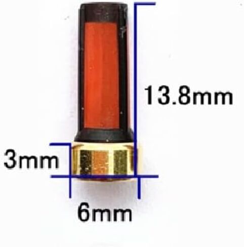 100 قطعة مرشحات حاقن السيارة 6X13.8X3mm مناسبة لحقن B0sch ومحركات M1TSUBISH1 in Saudi Arabia