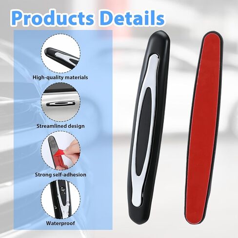 4PCS Black Car Door Edge Guards Anti-Scratch Car Side Door Protector Cars Doors Bumper Guards Vehicle Side Doors Self Adhesive Anti-Scratch Strip Auto Body Strip Accessories for Shock Absorber in Saudi Arabia
