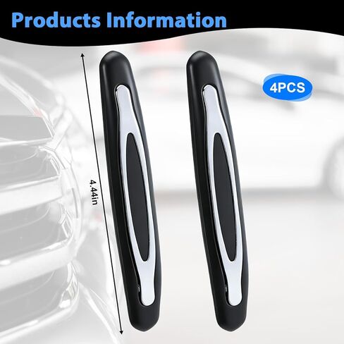 4PCS Black Car Door Edge Guards Anti-Scratch Car Side Door Protector Cars Doors Bumper Guards Vehicle Side Doors Self Adhesive Anti-Scratch Strip Auto Body Strip Accessories for Shock Absorber in Saudi Arabia