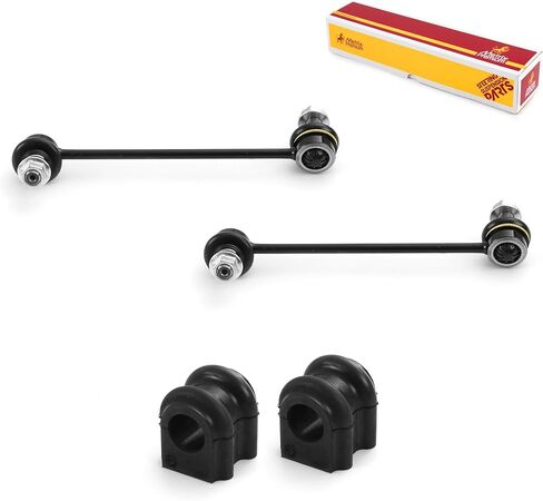 Metrix Premium Chassis Parts - 4 PC L/R Front Sway Bar Stabilizer End Link & Front Stabilizer Bar Bushing Kit Fits 2010-2013 Kia Soul, Replacement K750597, K750598, K200904, Made in Europe in Saudi Arabia