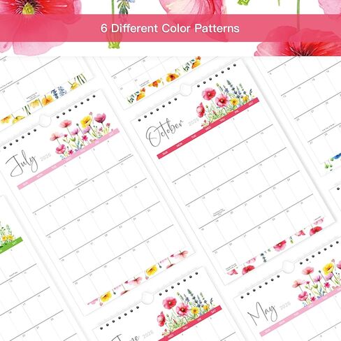 تقويم صغير 2026-2027، تقويم 18 شهرًا من يناير 2026 إلى يونيو 2027، تقويم مفكرة صغير، تقويم مكتب صغير 2026-2027 مع تخطيط سهل بطابع الأزهار in Kuwait