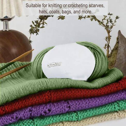 Wool Yarn Knitting Scarves, Hats, Sweaters and Socks Crochet and Knitting Thread for Colorful Crafts,Green in Saudi Arabia