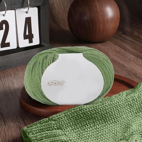 Wool Yarn Knitting Scarves, Hats, Sweaters and Socks Crochet and Knitting Thread for Colorful Crafts,Green in Saudi Arabia