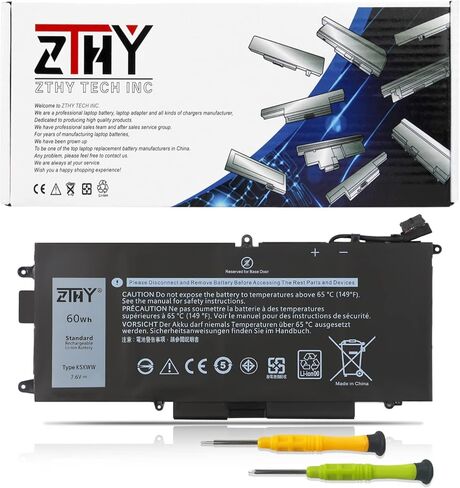 ZTHY MN79H استبدال بطارية الكمبيوتر المحمول Dell XPS 9320 XPS 13 Plus 9320 XPS9320-7523BLK-PUS XPS9320-7585SLV-PUS Series J7H5M 0J7H5M NXRKW 0NXRKW 11.55V 55Wh 3-Cell in Saudi Arabia