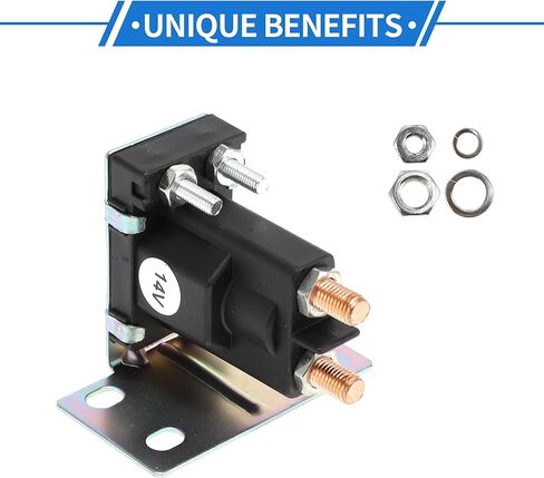 Truck Solenoid Relay Kit 14V 4 Terminal Relay for Freightliner White Rodgers, Durable Plastic Metal Black in Saudi Arabia