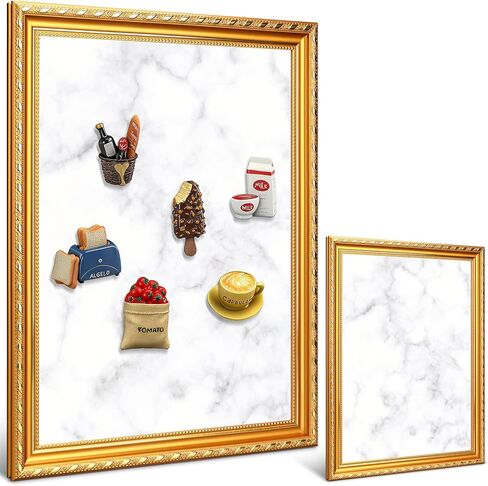 Christmas Magnetic Display Board Gifts 17.5" x 13.7" Marble Magnet Bulletin Board for Wall Souvenir Fridge Magnets Collection Display Notes, Photos, Memo Frame for Wall Table Refrigerator in Saudi Arabia