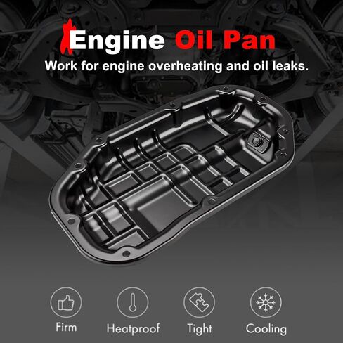 264-566 وعاء زيت المحرك السفلي مع قابس تصريف متوافق مع Nissan 350Z 370Z Infiniti EX35 EX37 FX35 FX37 G35 G37 M35 M37 Q40 Q50 Q60 Q70 Q70L QX50 QX70 3.5L 3.7L استبدال 11110JK20C in Saudi Arabia