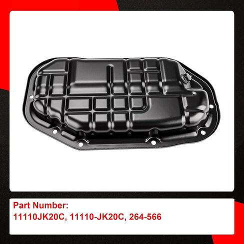 264-566 وعاء زيت المحرك السفلي مع قابس تصريف متوافق مع Nissan 350Z 370Z Infiniti EX35 EX37 FX35 FX37 G35 G37 M35 M37 Q40 Q50 Q60 Q70 Q70L QX50 QX70 3.5L 3.7L استبدال 11110JK20C in Saudi Arabia