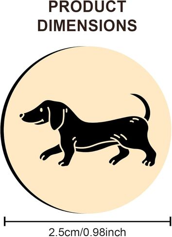 1Pcs Dog Wax Brass Stamp Heads, Dachshund Sealing Stamper Accessories Vintage Removable Sealing Wax Emblem for Letter Encapsulation Greeting Cards Decoration Items, 25x14.5mm in Saudi Arabia