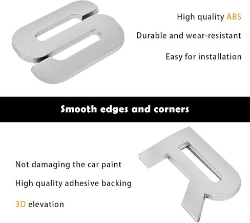 for Discovery Sport Rear Liftgate Nameplate Emblem Letter Badge Replacement -Glossy Black in Saudi Arabia