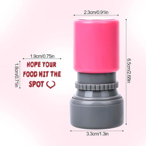 3pcs Hope Your Food Hit The Spot Stamp, Self-Ink Server Stamps for Checks Server Accessories for Restaurant Service Work (Green, Yellow, Pink) in Saudi Arabia