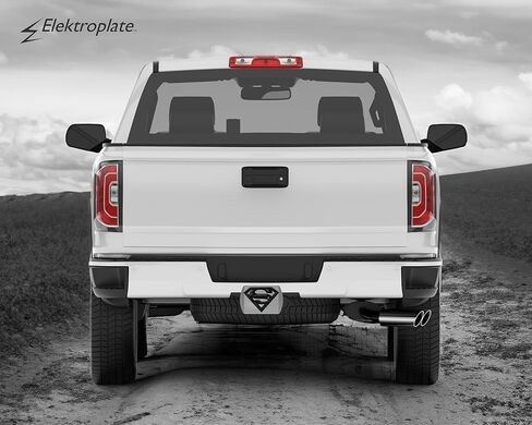 Elektroplate Officially Licensed Superman All Metal Black Hitch Cover for Trucks and SUVs | Fits Standard 2" Trailer Hitch Receivers | Premium Weatherproof in Saudi Arabia