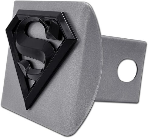 Elektroplate Officially Licensed Superman All Metal Black Hitch Cover for Trucks and SUVs | Fits Standard 2" Trailer Hitch Receivers | Premium Weatherproof in Saudi Arabia