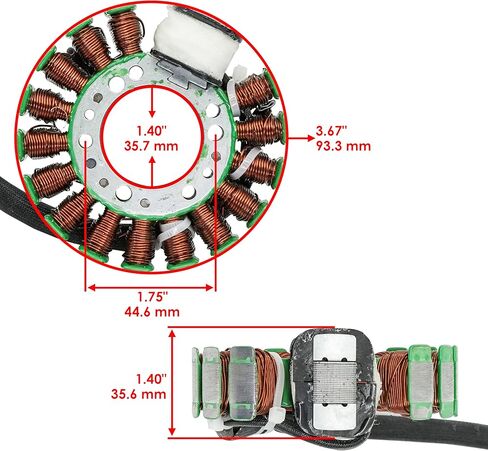 Caltric Stator Compatible With Yamaha Wolverine 350 Yfm350 Yfm-350 4Wd 1996 1999 in Saudi Arabia