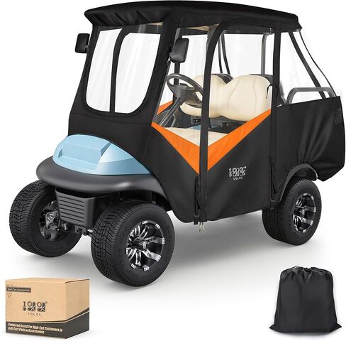 4-Passengers Golf Cart Driving Enclosure for Club Car Precedent, Clear Window Rain Cover All Weather Waterproof Windproof Snowproof Storage Covers in Kuwait