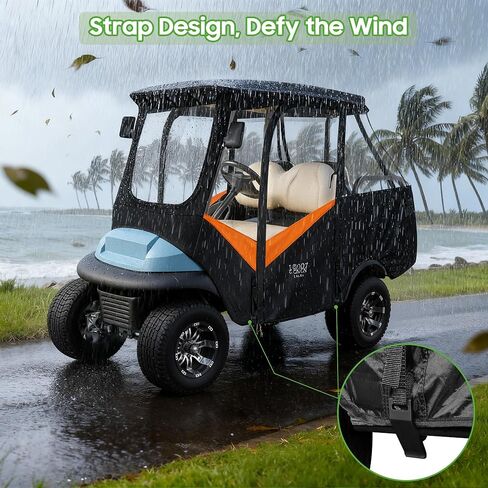 4-Passengers Golf Cart Driving Enclosure for Club Car Precedent, Clear Window Rain Cover All Weather Waterproof Windproof Snowproof Storage Covers in Kuwait