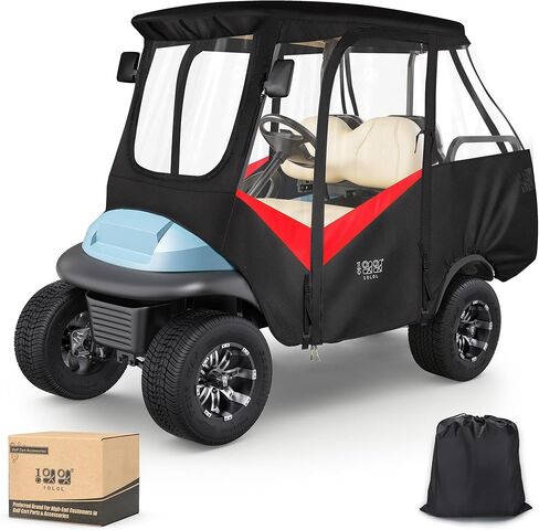 4-Passengers Golf Cart Driving Enclosure for Club Car Precedent, Clear Window Rain Cover All Weather Waterproof Windproof Snowproof Storage Covers in Saudi Arabia