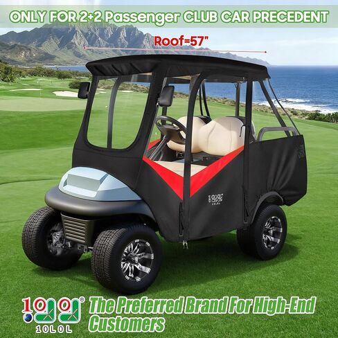 4-Passengers Golf Cart Driving Enclosure for Club Car Precedent, Clear Window Rain Cover All Weather Waterproof Windproof Snowproof Storage Covers in Saudi Arabia