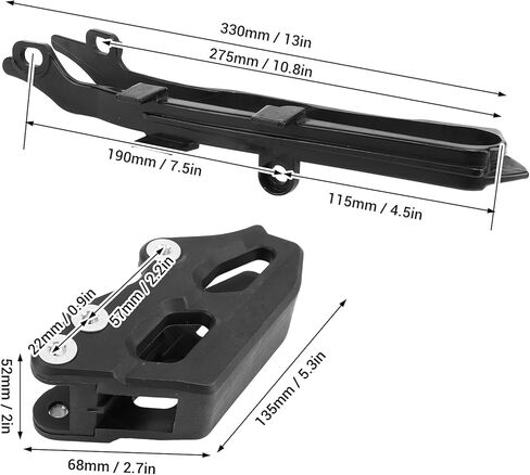 Motorcycle Chain Guard and Slider Kit - Reduces Friction, Vibration, Low Noise for CR125R, CR250R, CRF250R, CRF450R, CRF250X, CRF450X in Saudi Arabia