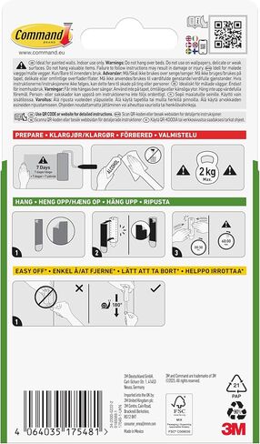 Command 17040 Sawtooth Picture Hanger, Large, White in Kuwait