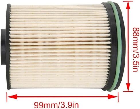 TP1015 Fuel Filter for 6.6L Duramax Diesel Compatible with 2017-2024 Chevy Silverado/GMC Sierra 2500HD 3500HD, 2014-2019 Chevy Cruze | Replaces# 23304096, 22937279, 23456595, with Seals in Saudi Arabia