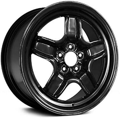 Steel Wheel - Black - 17 x 7 Inch - Compatible with 2007-2009 Saturn Aura in Saudi Arabia