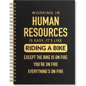 Human Resources Lined Spiral Notebook, Funny 160 Pages Ruled Hardcover Notebooks for Work, HR Appreciation Gifts, Christmas Birthday Thank You Gifts for Human Resources Recruiter Coworker in Saudi Arabia
