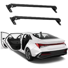 2PCS Cross Bar Fits for Hyundai Elantra 2021-2025 for Car Roof Rack with Lock Crossbar, Black in Kuwait