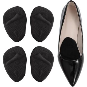 Metatarsal Pads Women, Ball of Foot Cushions for Women, Forefoot Pads Stop Feet from Sliding Forward, High Heel Comfort Cushion Inserts Pads, Non-Slip Foot Pad, Resuse and Washable（4 Pairs in Kuwait