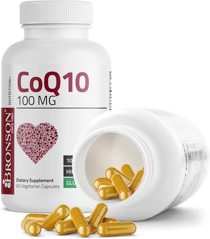 برونسون CoQ10 100 MG عالي الفعالية لإنتاج الطاقة الخلوية، 60 كبسولة نباتية in Saudi Arabia