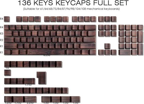 Tsungup Anime Keycaps-Side Print Keycap Set,PBT Japanese Custom Keycaps Shine Through Backlit Keycaps 75 Percent,129 Keys Dye Sub Cherry Profile Keyboard Key caps for Cherry MX Mechanical Keyboard in Kuwait
