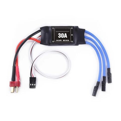 وحدة تحكم في السرعة 30A ESC 2-4S بدون فرش مع 5V 2A BEC للمروحيات والدوارات المتعددة (1 قطعة T Plug-in) in Kuwait