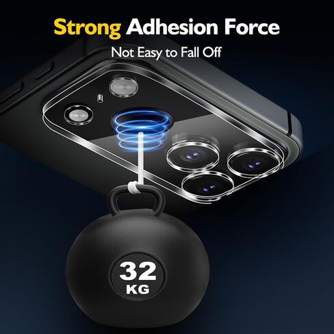 For iPhone 16 Pro /16 Pro Max Camera Lens Protector Tempered Glass Full Coverage Guard - 3 Packs/Transparent in Saudi Arabia