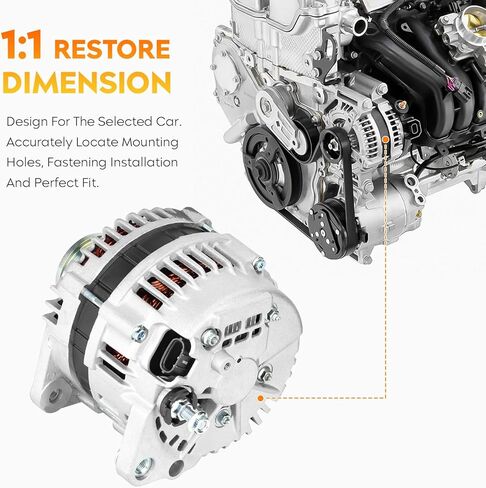 New Alternator for Nissan Frontier 2005-2019 2.5L L4, for Suzuki Equator 2009-2012 2.5L L4 in Saudi Arabia