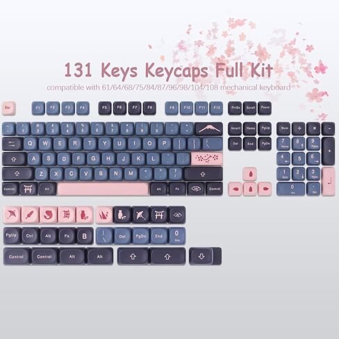 Tsungup PBT Keycaps 138 Keys Mao Profile Keycaps Cute Kindergarten Custom Keycaps Pastel Keycaps Full Set Dye-Sublimation for ANSI Layout Cherry MX Switches Mechanical Keyboards in Kuwait