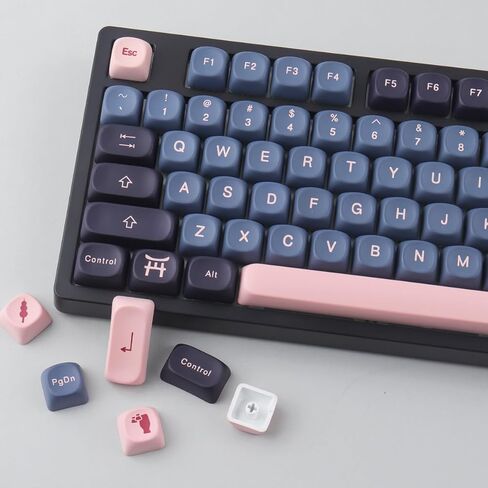 Tsungup PBT Keycaps 138 Keys Mao Profile Keycaps Cute Kindergarten Custom Keycaps Pastel Keycaps Full Set Dye-Sublimation for ANSI Layout Cherry MX Switches Mechanical Keyboards in Kuwait